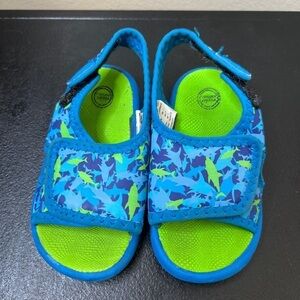Wonder Nation Blue Green Boys Baby Sandals 5 Outdoor Walking Play Water